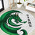 Wales Celtic Dragon Round Carpet Welsh Mythic Green Dragon - Wonder Print Shop