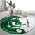 Wales Celtic Dragon Round Carpet Welsh Mythic Green Dragon - Wonder Print Shop