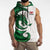 Wales Celtic Dragon Sleeveless Hoodie Welsh Mythic Green Dragon - Wonder Print Shop