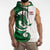 Wales Celtic Dragon Sleeveless Zip Hoodie Welsh Mythic Green Dragon - Wonder Print Shop