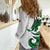 Wales Celtic Dragon Women Casual Shirt Welsh Mythic Green Dragon - Wonder Print Shop