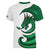 Wales Celtic Dragon Women V-Neck T-Shirt Welsh Mythic Green Dragon - Wonder Print Shop