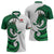 Wales Celtic Dragon Zipper Polo Shirt Welsh Mythic Green Dragon - Wonder Print Shop