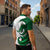 Wales Celtic Dragon Zipper Polo Shirt Welsh Mythic Green Dragon - Wonder Print Shop