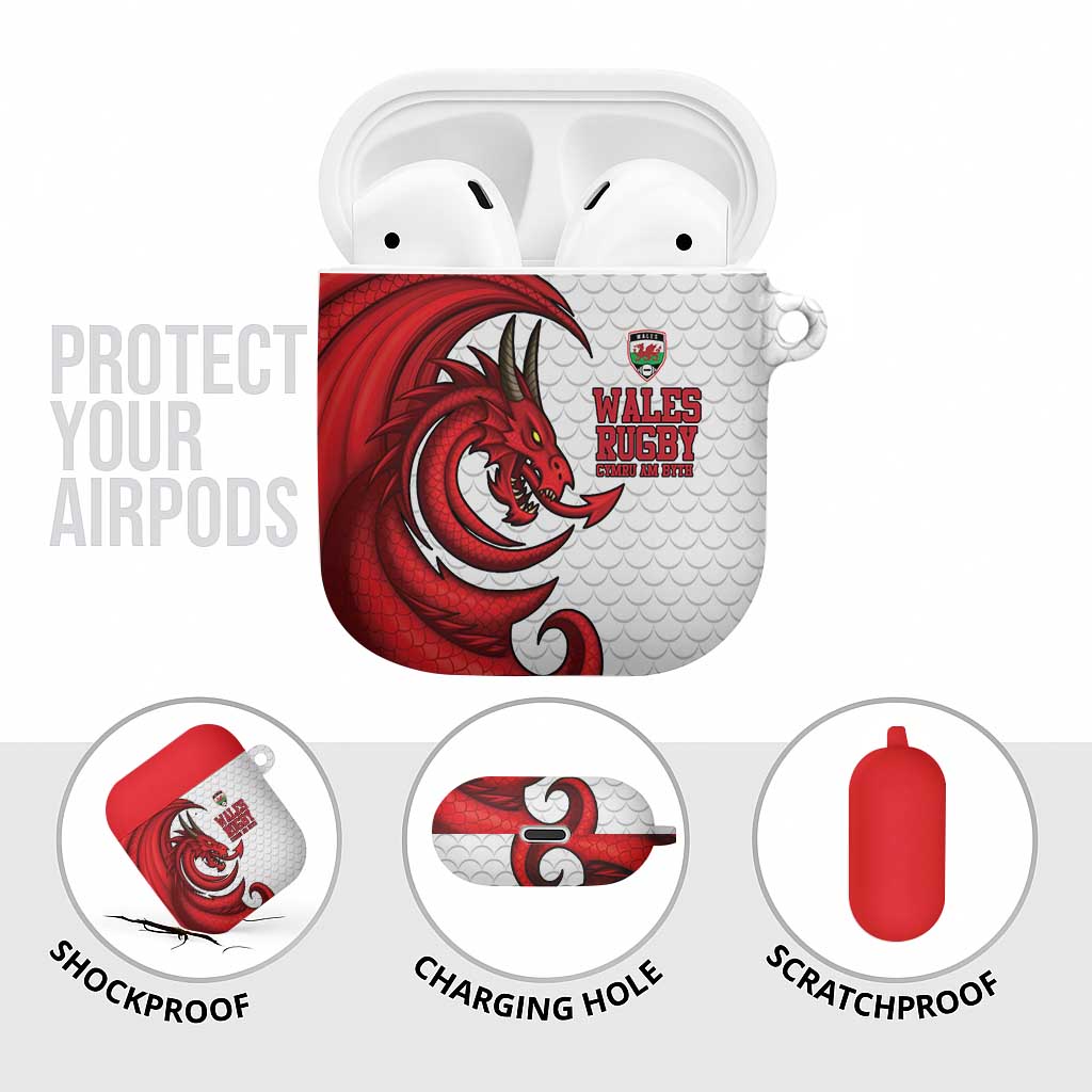 Wales Rugby Red Dragon AirPods Case Cymru Am Byth - Wonder Print Shop