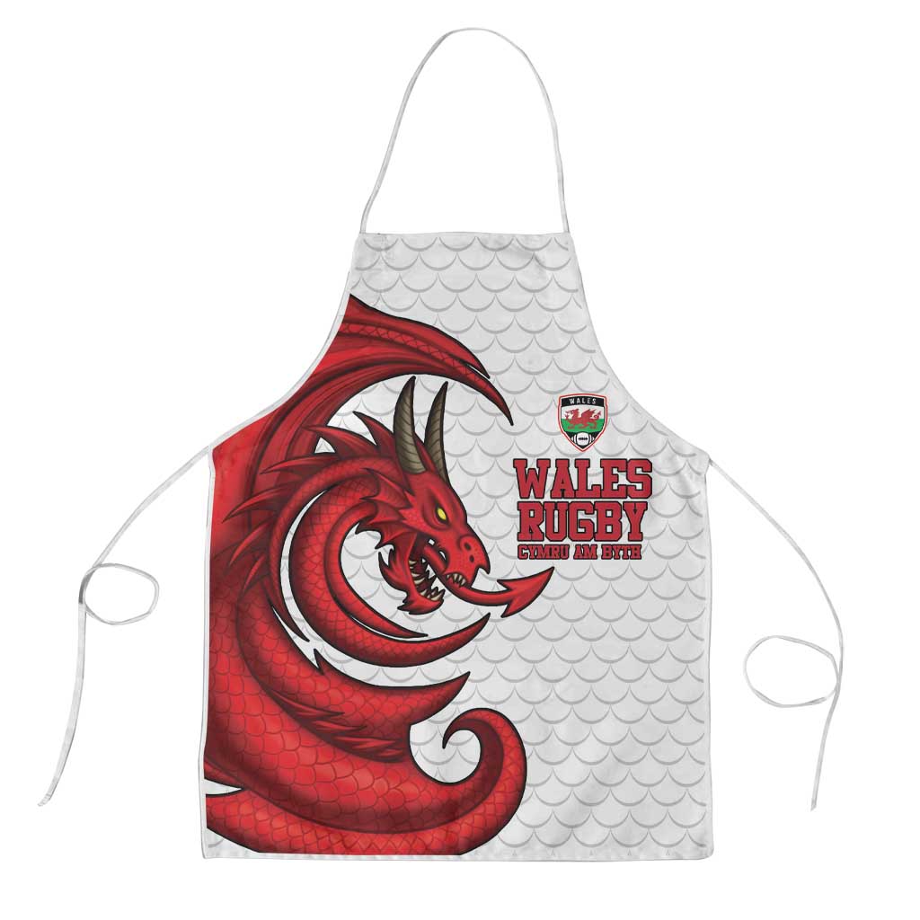 Wales Rugby Red Dragon Apron Cymru Am Byth - Wonder Print Shop