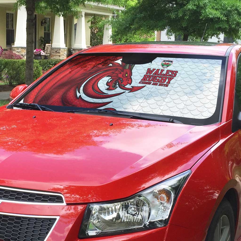 Wales Rugby Red Dragon Auto Sun Shade Cymru Am Byth - Wonder Print Shop