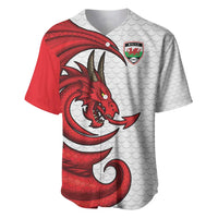 Wales Rugby Red Dragon Baseball Jersey Cymru Am Byth - Wonder Print Shop