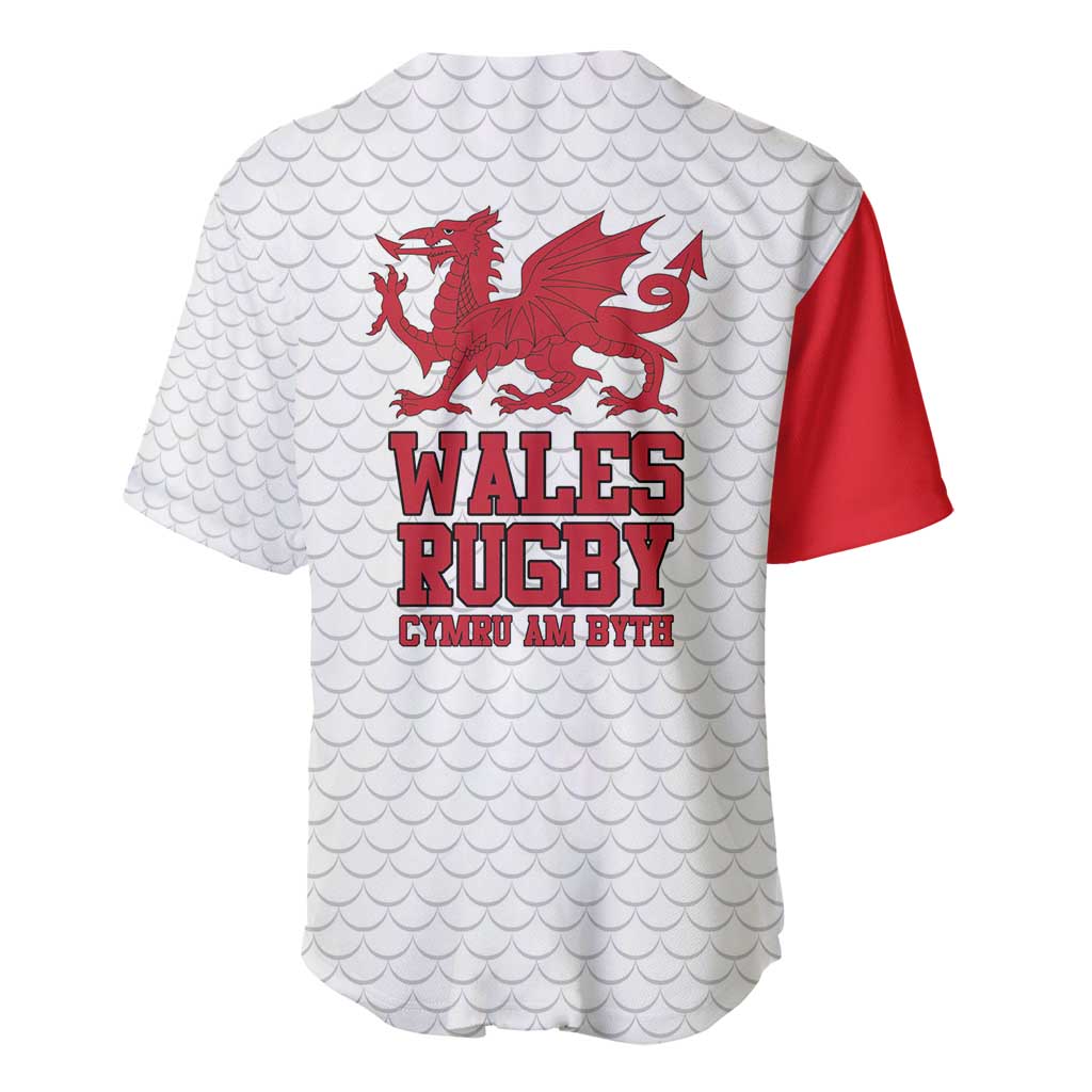 Wales Rugby Red Dragon Baseball Jersey Cymru Am Byth - Wonder Print Shop