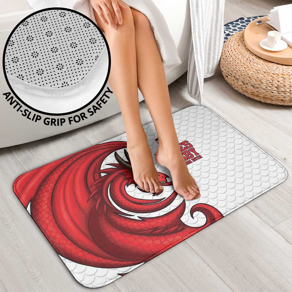Wales Rugby Red Dragon Bathroom Set Cymru Am Byth - Wonder Print Shop