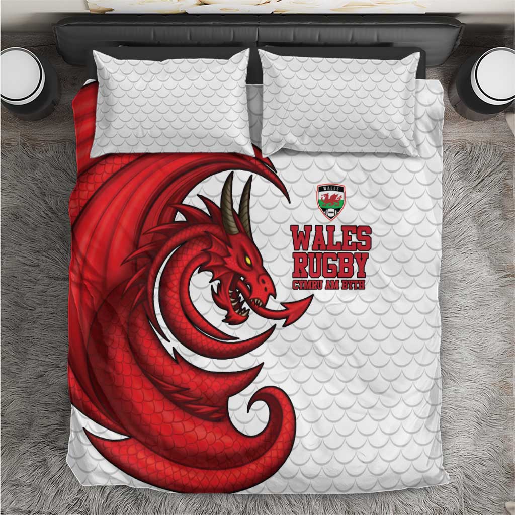Wales Rugby Red Dragon Bedding Set Cymru Am Byth - Wonder Print Shop