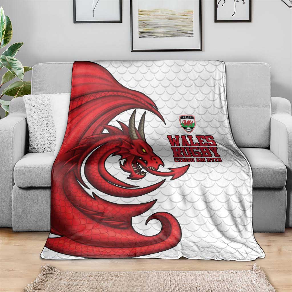 Wales Rugby Red Dragon Blanket Cymru Am Byth - Wonder Print Shop