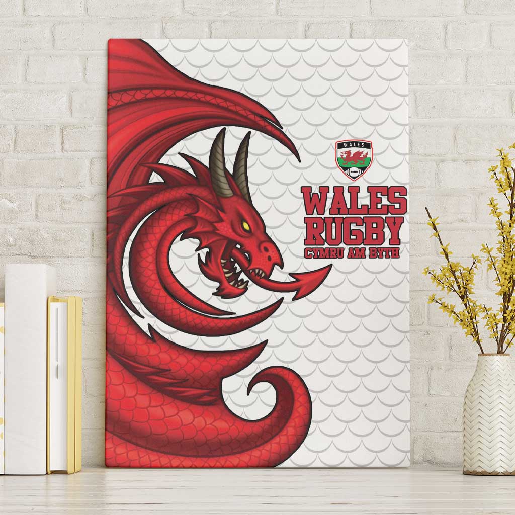 Wales Rugby Red Dragon Canvas Wall Art Cymru Am Byth - Wonder Print Shop