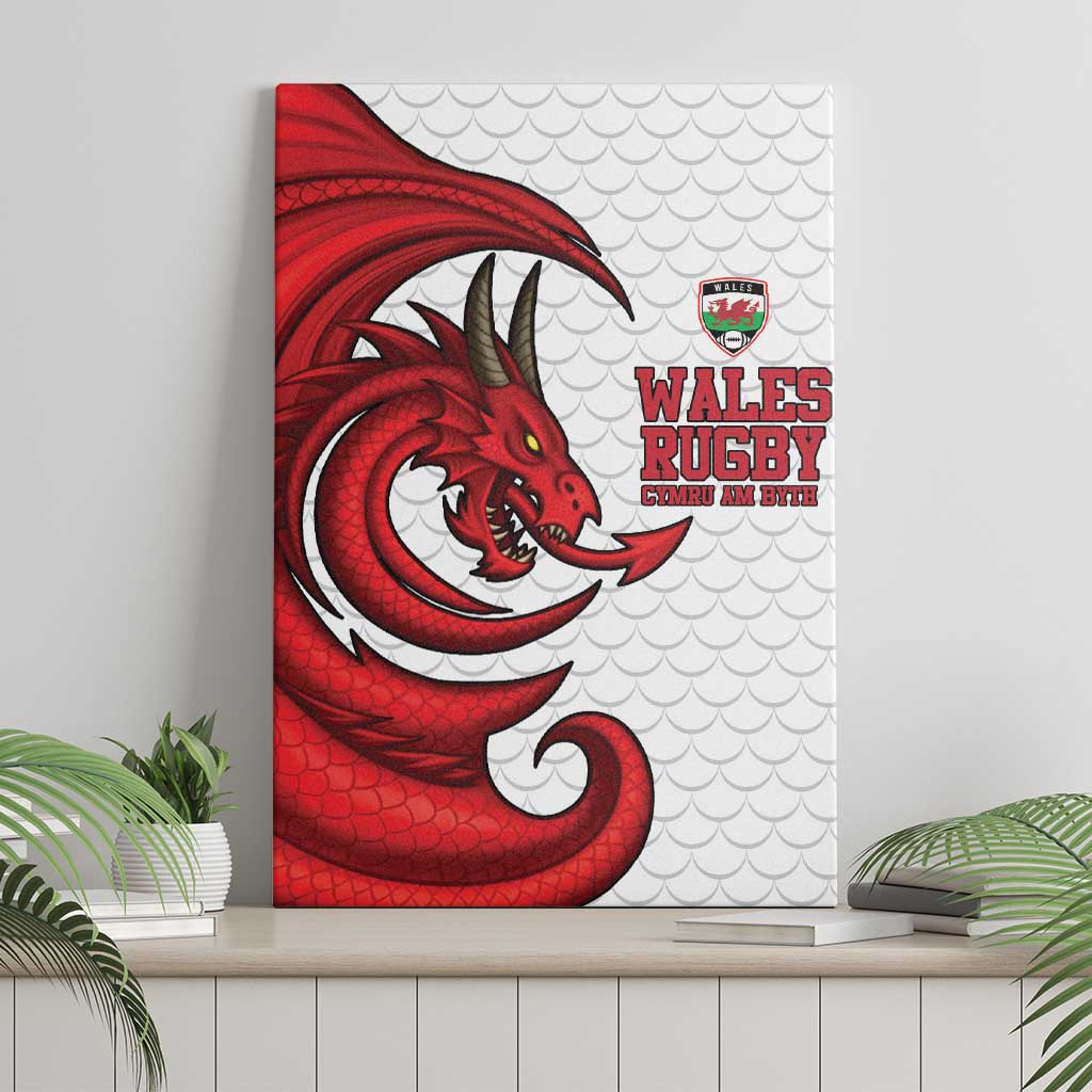 Wales Rugby Red Dragon Canvas Wall Art Cymru Am Byth - Wonder Print Shop