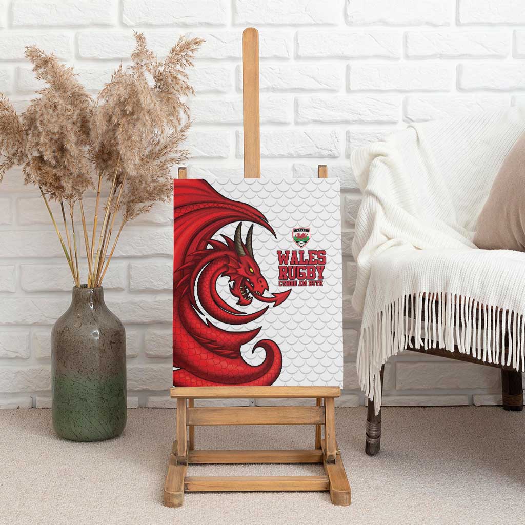 Wales Rugby Red Dragon Canvas Wall Art Cymru Am Byth - Wonder Print Shop