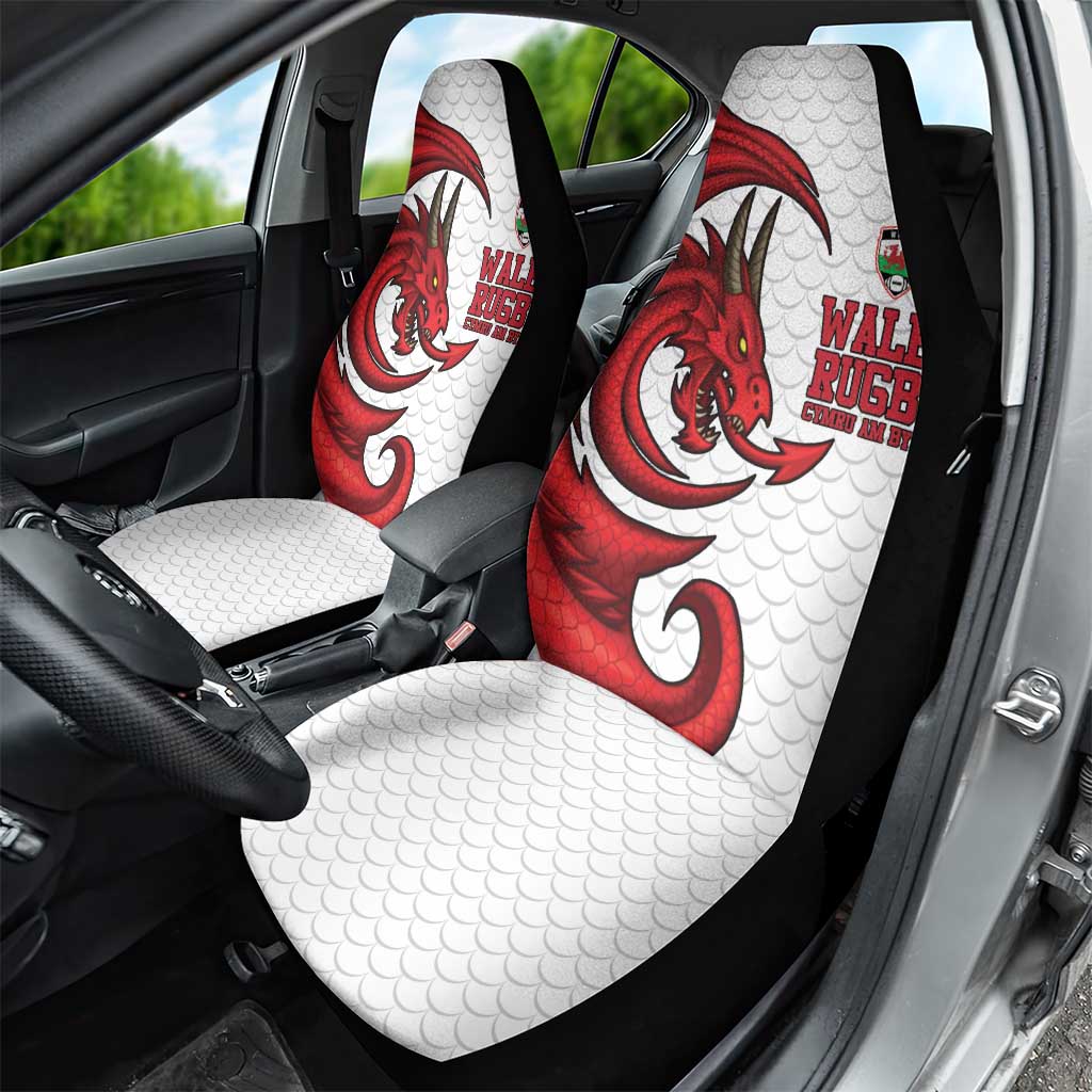 Wales Rugby Red Dragon Car Seat Cover Cymru Am Byth - Wonder Print Shop