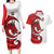 Wales Rugby Red Dragon Couples Matching Long Sleeve Bodycon Dress and Hawaiian Shirt Cymru Am Byth - Wonder Print Shop