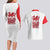 Wales Rugby Red Dragon Couples Matching Long Sleeve Bodycon Dress and Hawaiian Shirt Cymru Am Byth - Wonder Print Shop
