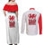 Wales Rugby Red Dragon Couples Matching Off Shoulder Maxi Dress and Long Sleeve Button Shirt Cymru Am Byth - Wonder Print Shop