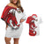 Wales Rugby Red Dragon Couples Matching Off Shoulder Short Dress and Hawaiian Shirt Cymru Am Byth - Wonder Print Shop
