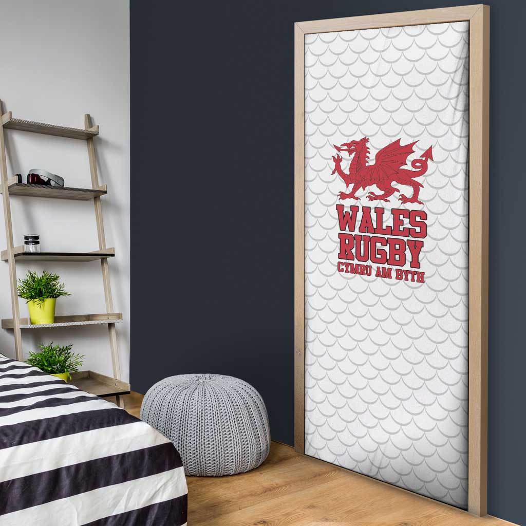 Wales Rugby Red Dragon Door Cover Cymru Am Byth - Wonder Print Shop