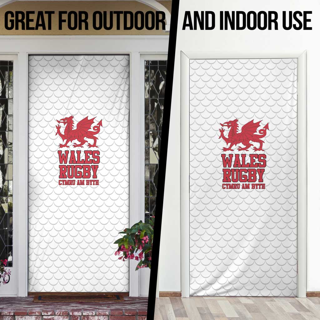 Wales Rugby Red Dragon Door Cover Cymru Am Byth - Wonder Print Shop