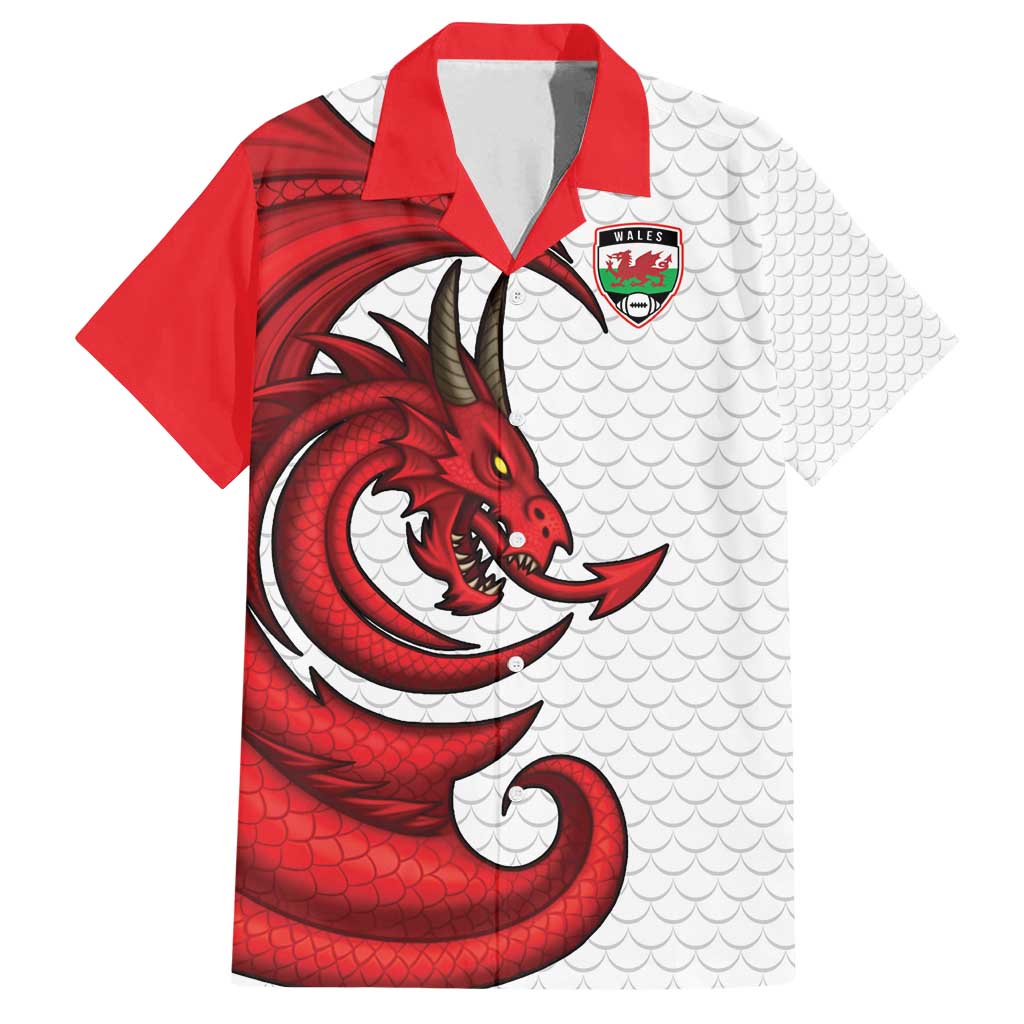 Wales Rugby Red Dragon Family Matching Long Sleeve Bodycon Dress and Hawaiian Shirt Cymru Am Byth - Wonder Print Shop