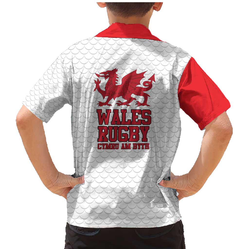 Wales Rugby Red Dragon Family Matching Mermaid Dress and Hawaiian Shirt Cymru Am Byth - Wonder Print Shop