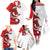 Wales Rugby Red Dragon Family Matching Off The Shoulder Long Sleeve Dress and Hawaiian Shirt Cymru Am Byth - Wonder Print Shop