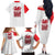 Wales Rugby Red Dragon Family Matching Off The Shoulder Long Sleeve Dress and Hawaiian Shirt Cymru Am Byth - Wonder Print Shop