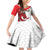 Wales Rugby Red Dragon Family Matching Off Shoulder Short Dress and Hawaiian Shirt Cymru Am Byth - Wonder Print Shop