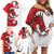 Wales Rugby Red Dragon Family Matching Off Shoulder Short Dress and Hawaiian Shirt Cymru Am Byth - Wonder Print Shop
