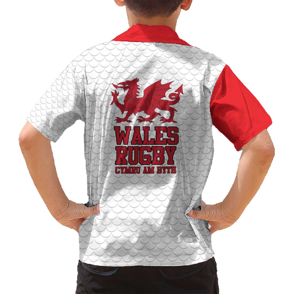 Wales Rugby Red Dragon Family Matching Puletasi and Hawaiian Shirt Cymru Am Byth - Wonder Print Shop