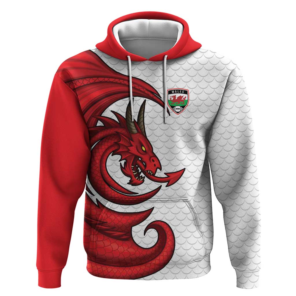 Wales Rugby Red Dragon Hoodie Cymru Am Byth - Wonder Print Shop