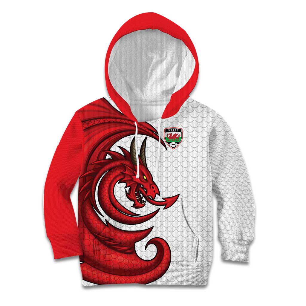 Wales Rugby Red Dragon Kid Hoodie Cymru Am Byth - Wonder Print Shop
