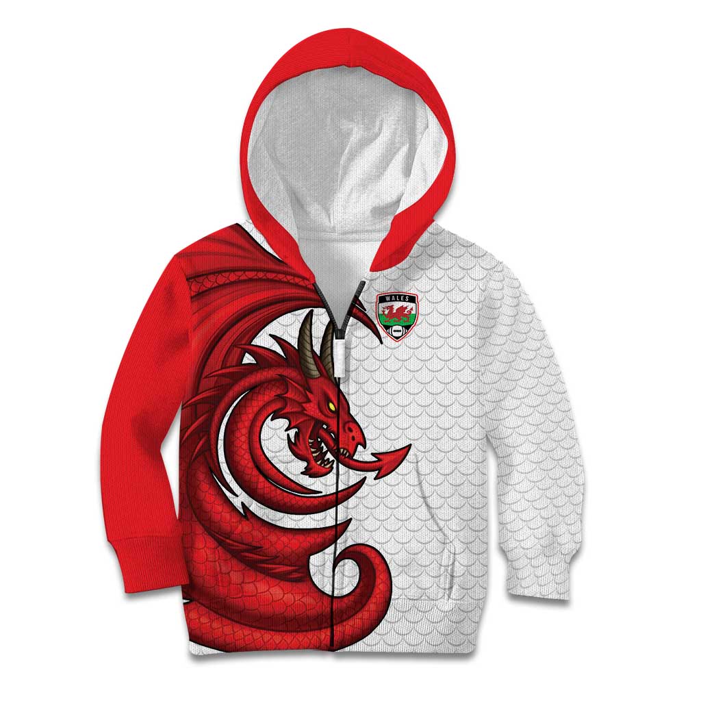 Wales Rugby Red Dragon Kid Hoodie Cymru Am Byth - Wonder Print Shop