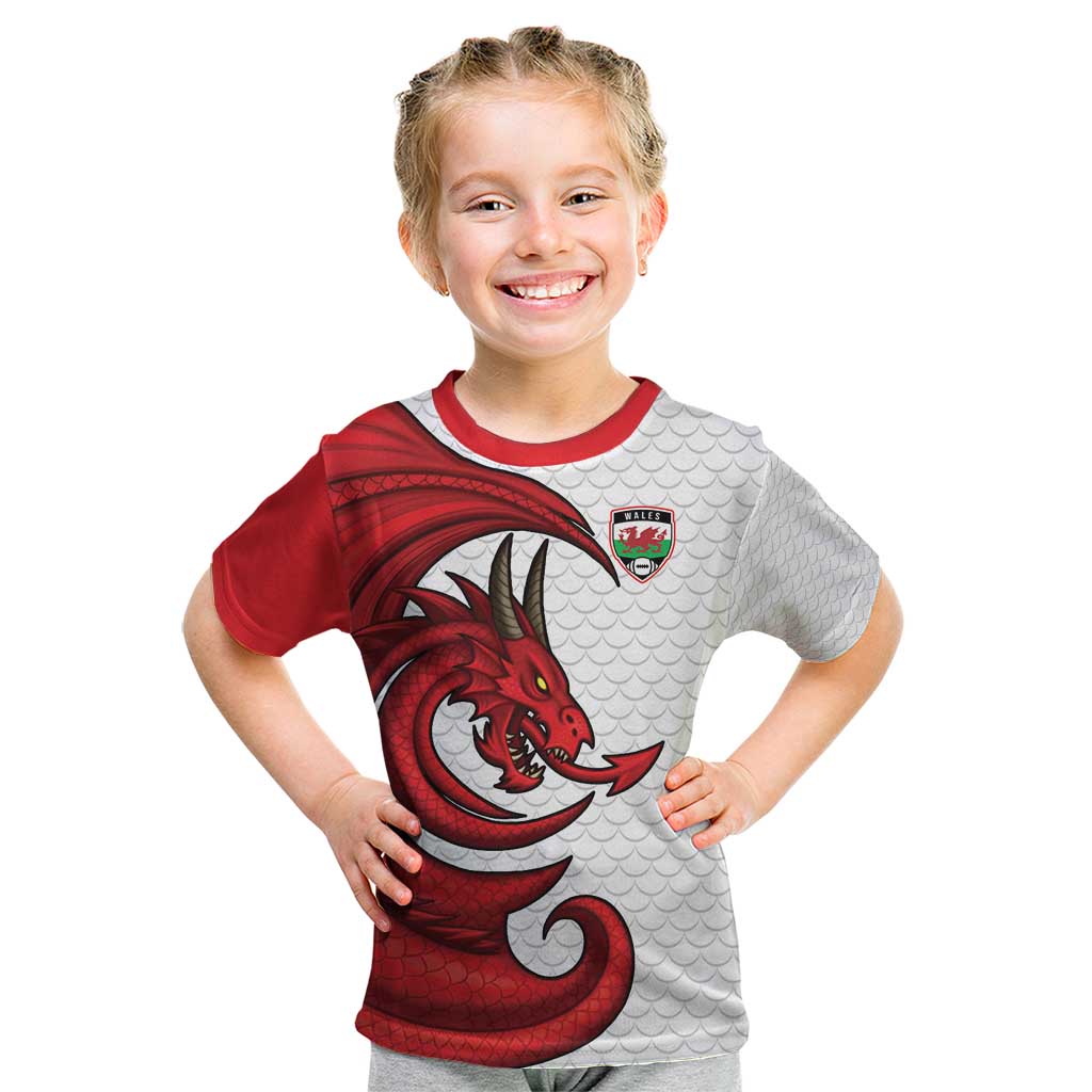Wales Rugby Red Dragon Kid T Shirt Cymru Am Byth - Wonder Print Shop