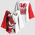 Wales Rugby Red Dragon Kimono Sleeve Blouse Cymru Am Byth - Wonder Print Shop
