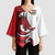 Wales Rugby Red Dragon Kimono Sleeve Blouse Cymru Am Byth - Wonder Print Shop