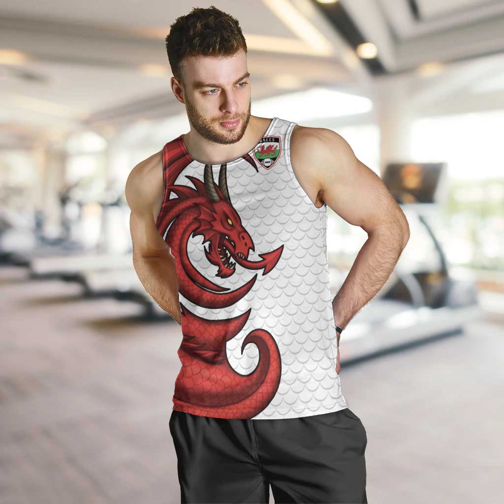 Wales Rugby Red Dragon Men Tank Top Cymru Am Byth - Wonder Print Shop