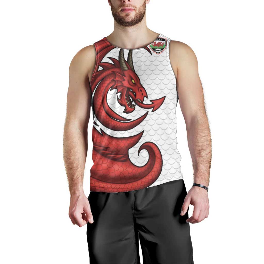 Wales Rugby Red Dragon Men Tank Top Cymru Am Byth - Wonder Print Shop