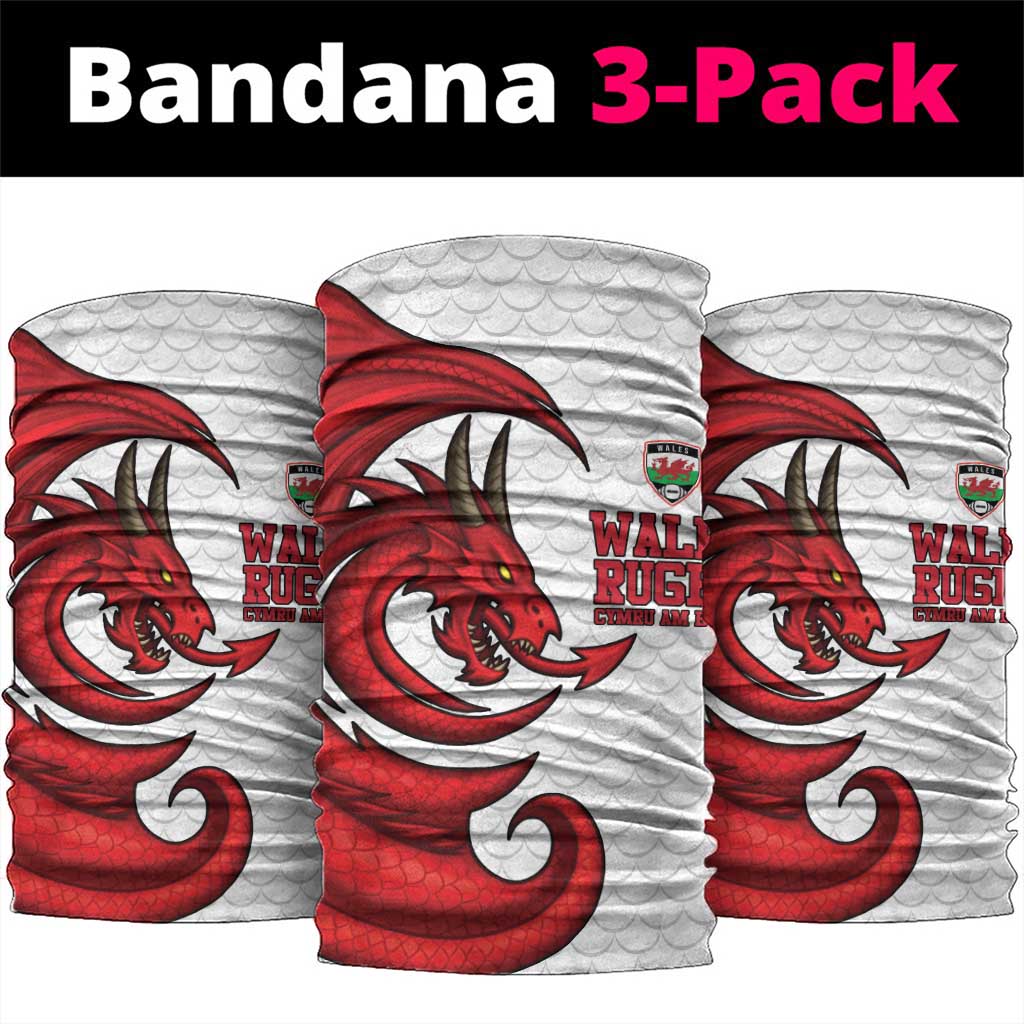 Wales Rugby Red Dragon Neck Gaiter Cymru Am Byth - Wonder Print Shop