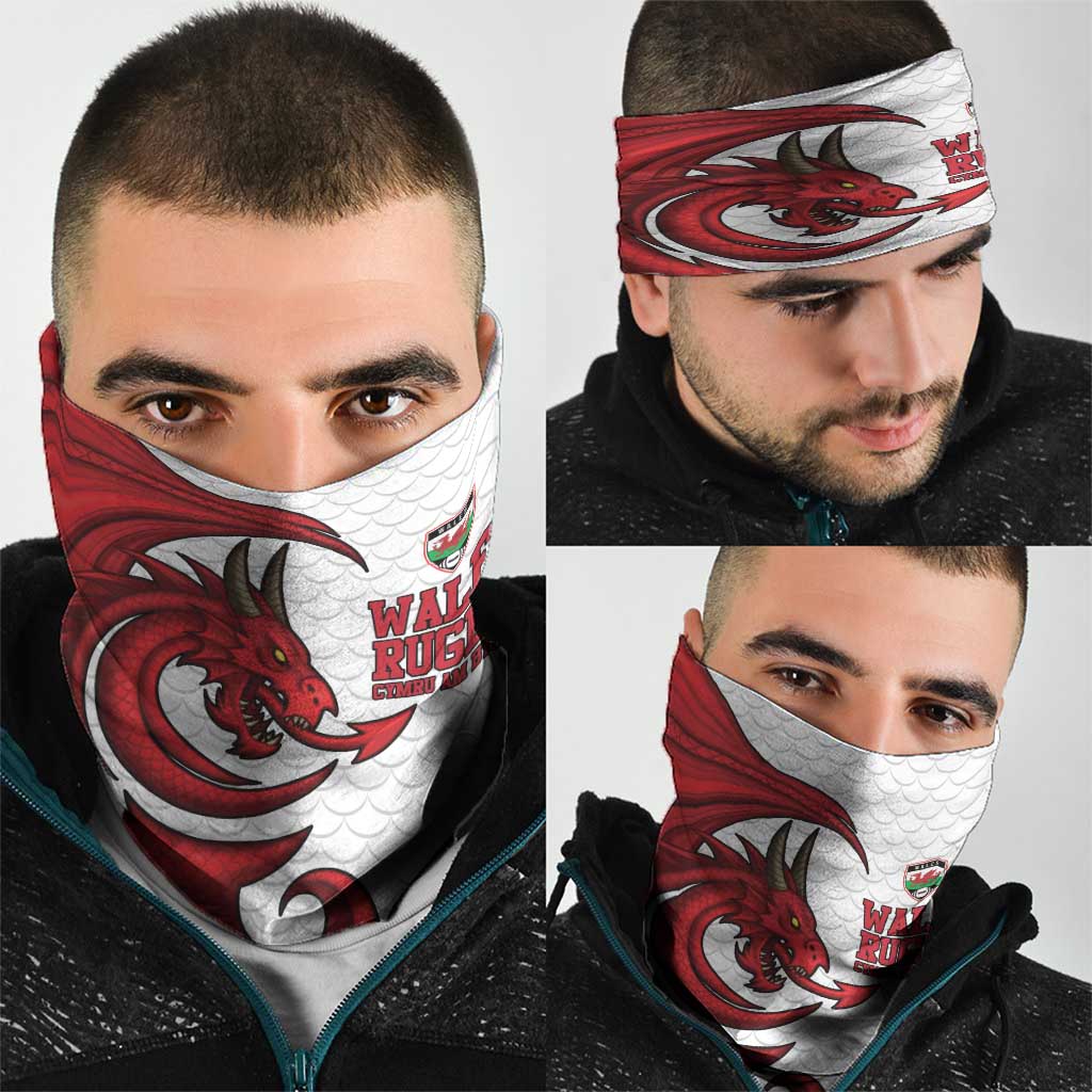 Wales Rugby Red Dragon Neck Gaiter Cymru Am Byth - Wonder Print Shop