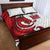 Wales Rugby Red Dragon Quilt Bed Set Cymru Am Byth - Wonder Print Shop