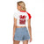 Wales Rugby Red Dragon Raglan Cropped T Shirt Cymru Am Byth - Wonder Print Shop