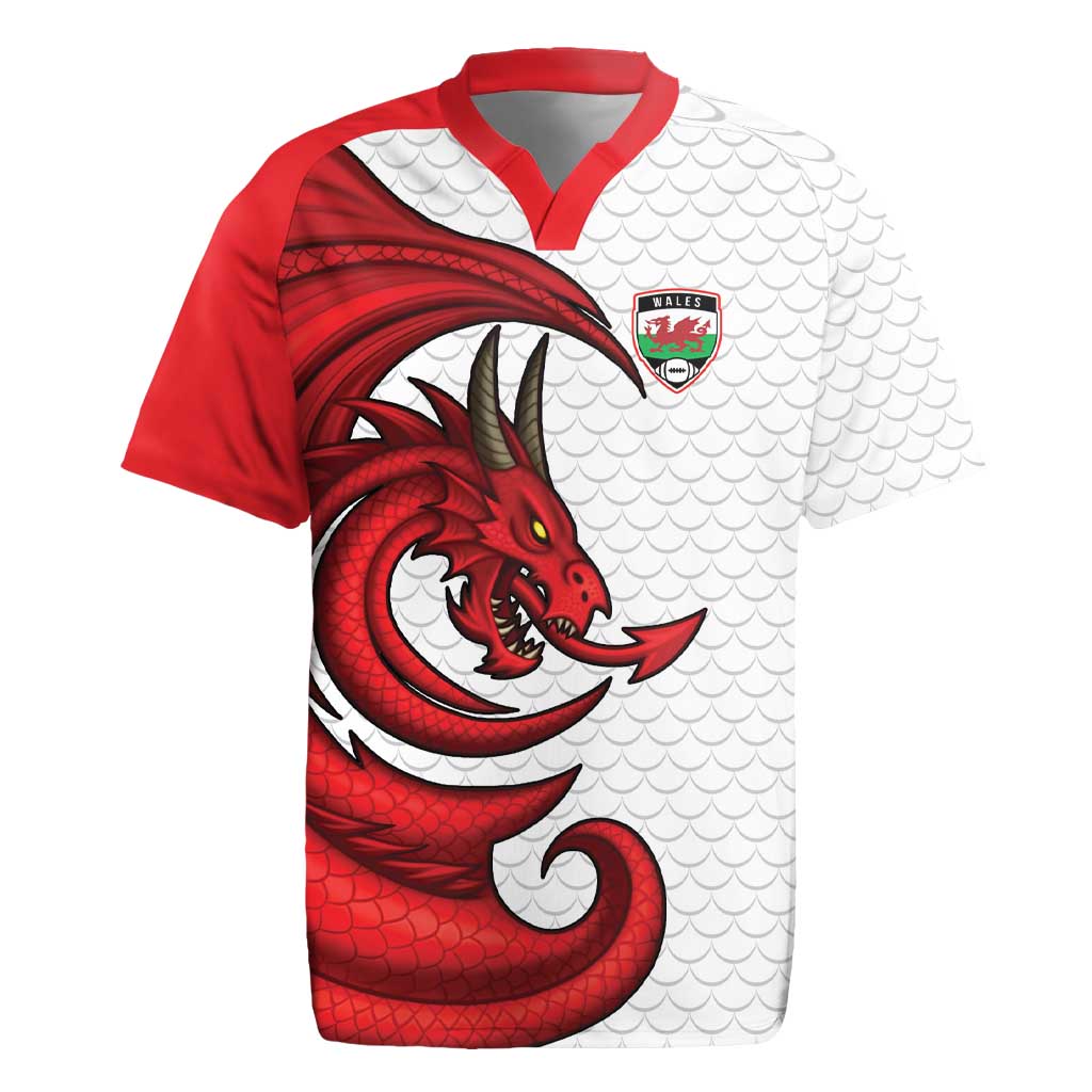 Wales Rugby Red Dragon Rugby Jersey Cymru Am Byth - Wonder Print Shop