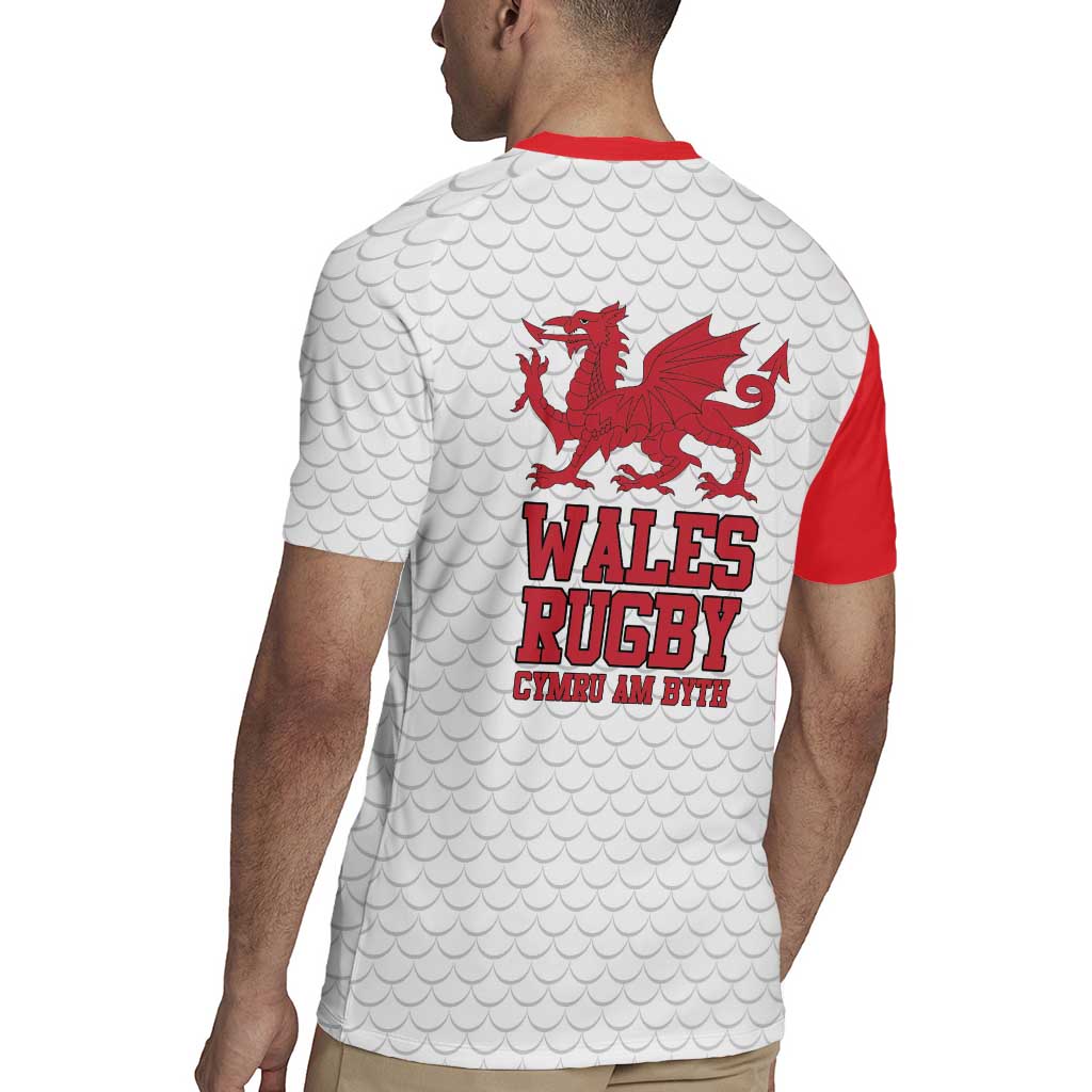 Wales Rugby Red Dragon Rugby Jersey Cymru Am Byth - Wonder Print Shop