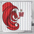 Wales Rugby Red Dragon Shower Curtain Cymru Am Byth - Wonder Print Shop