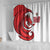 Wales Rugby Red Dragon Shower Curtain Cymru Am Byth - Wonder Print Shop