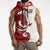 Wales Rugby Red Dragon Sleeveless Zip Hoodie Cymru Am Byth - Wonder Print Shop